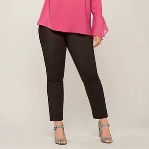NWT Vince Camuto Essentials Ankle Trouser Pants in Black Sz. 24W